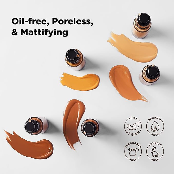 BLK/OPL TRUE COLOR Pore Perfecting Liquid Foundation, Au Chocolat — enriched with Vitamins C & E, paraben-free, fragrance-free, cruelty-free