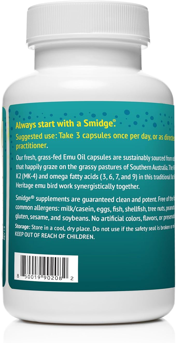 Smidge® Australian Emu Oil – 90 Softgels