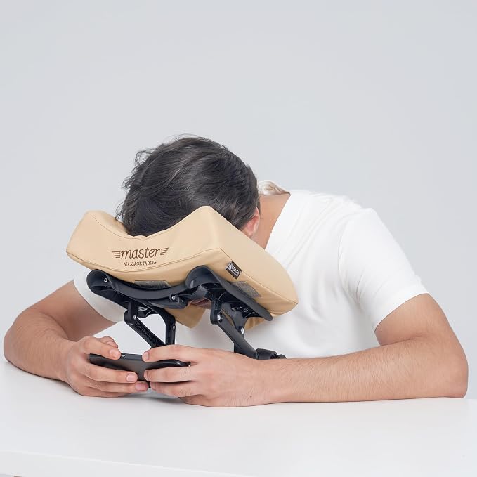 Master Massage Face Cradle, Cresent, Cream