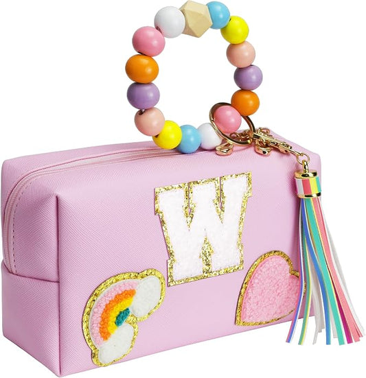 Elilier Birthday Gifts for Kids 4 5 6 7 8 9 10 11 12 year Old, Girl gifts Skin Care, Letter Pouch Cosmetic Toiletry Bag, Personalized Gift for Girl, Gift Bags