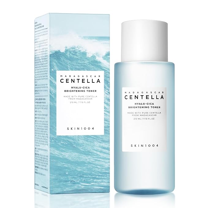 SKIN1004 Hyalu-Cica Balancing Toner, Korean Toner for Deep Hydration with Hyaluronic Acid, Centella Toner for Soothing care, Gentle Exfoliating for Skin Firming, Korean Skin Care, 7.10 fl.oz / 210ml