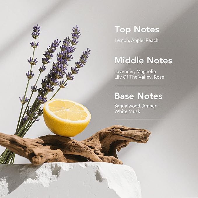 Kustie Lavender Petal Travel Size Body Wash – Visible Provence Petals with Tea Tree Oil | Oil-Control & Pore-Clearing Cleanser for Balanced Skin | Free From Paraben, Sulfate & Phthalate | 3.38 Fl Oz