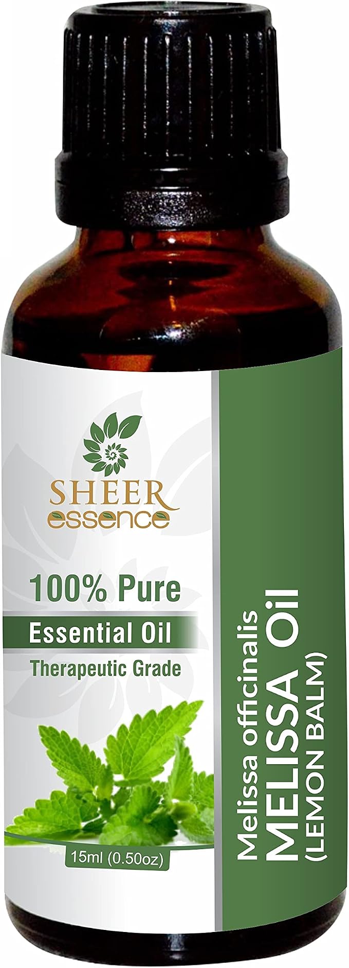 Melissa (Lemon Balm) Oil (Melissa Officinalis) Essential Oil 100% Pure Natural Undiluted Uncut Therapeutic Grade Oil 16.90 Fl.OZ
