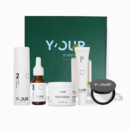 Y’OUR Acne-Care Sets: Acne Treatment Duo, 3-Step Acne Set, Purify & Treat Acne Set, Bloom & Blur Acne Set, Adult Acne Set. 5-Step Deluxe Blemish Control. Holiday Gift Bundle. Made in USA