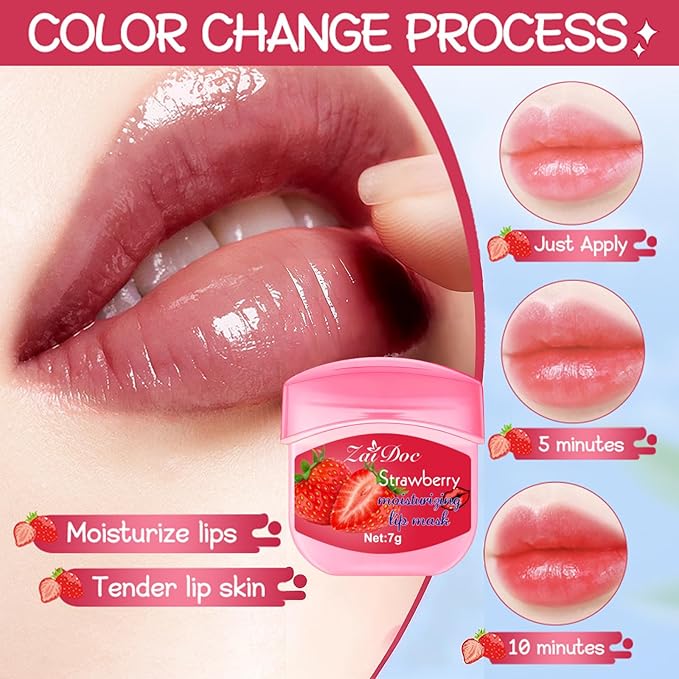 Lip Moisturizing 24 Set, Nourishing & Lip Balm Fruit Flavor Sets with Olive Oil, Peach & Jojoba Oil, Lip Care for Dry Peeling, Dull, Lip Lines, Moisturizing and Repairing Lipstick