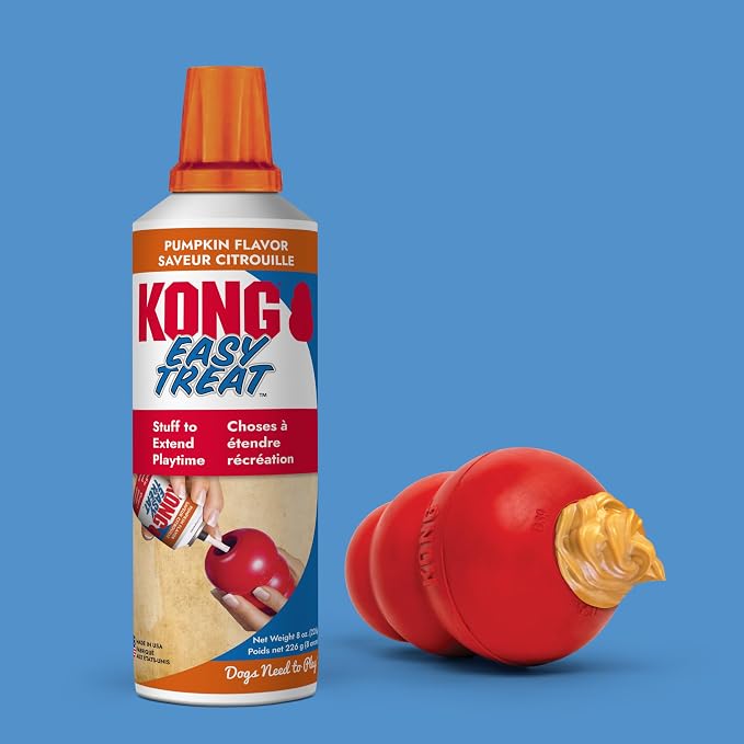 KONG Easy Treat Pumpkin Dog Paste 3-Pack – Mess-Free Stuffing Treat