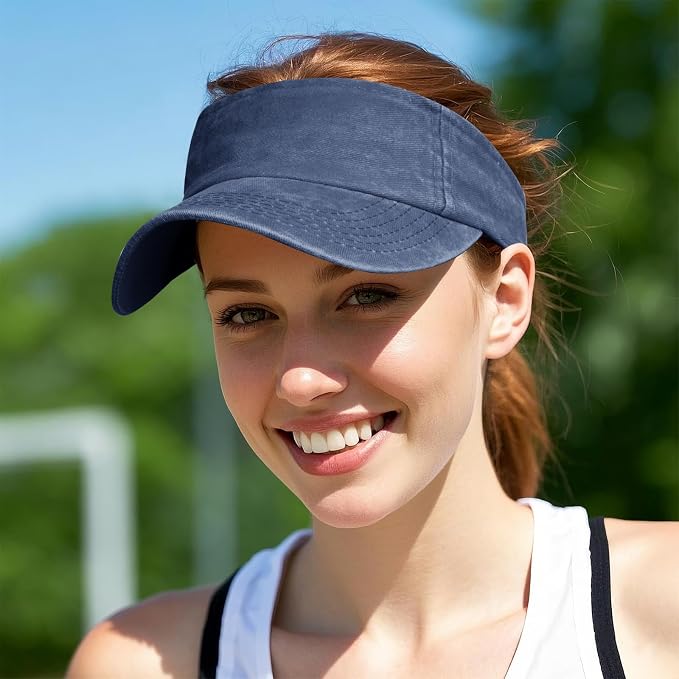 Marrywindix 1 Piece of Sport Wear Athletic Visor Sun Sports Visor Hat Visor Adjustable Cap for Women and Men