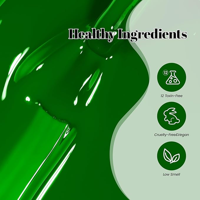 YTD Likomey Field Green Gel Nail Polish,15ml Salon Home DIY Manicure and Pedicure Fall Winter UV Color Varnish,CS452