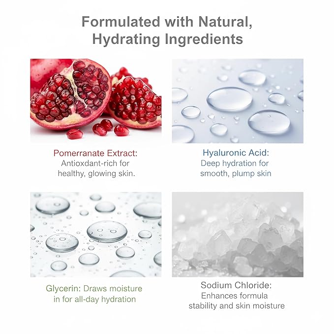 Fruit Skin Care Set for Teens – Pomegranate Daily Routine for Smooth Skin, Oil Control, Hydration & Glow – Perfect Skincare Gift for Girls and Women, All Skin Types