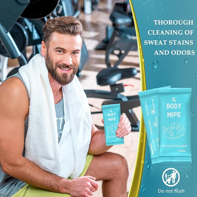 Timgle 200 Pcs Acidified Travel Deodorant Wipes for Women & Men Variety Pack Mini Hypoallergenic Face and Body Wipes Disposable Individually Wrapped Cleansing for Travel Gym