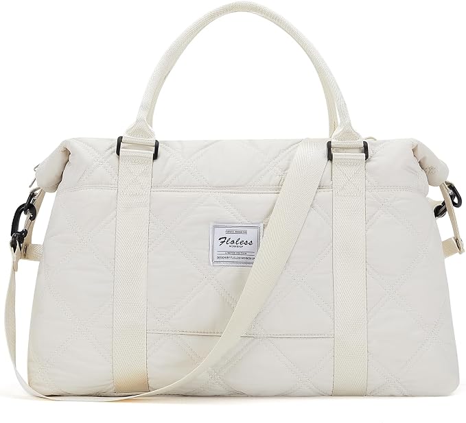 Travel Duffel Bag, Carry On Overnight Weekender Bags for Women | Travel Bag with Wet Pocket & Trolley Sleeve, For Spirit Airlines 18x14x8 Personal Item Bag
