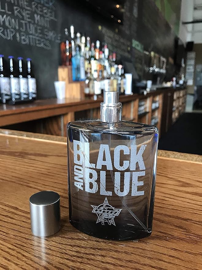 Tru Western PBR Black and Blue Men’s Cologne Spray for Men, Citrus, Sage, Lavender, Sandalwood & Patchouli Notes, 3.4 fl oz (100 ml)