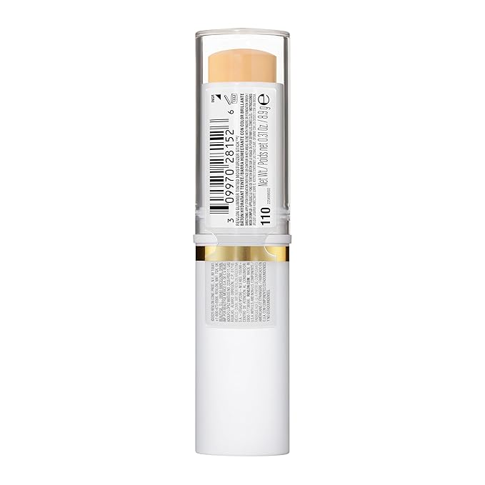 Revlon Glimmer Tinted Moisturizer Stick for Face, Lightweight Foundation, Hydrating Skincare-Infused Makeup, 110, 0.31 oz
