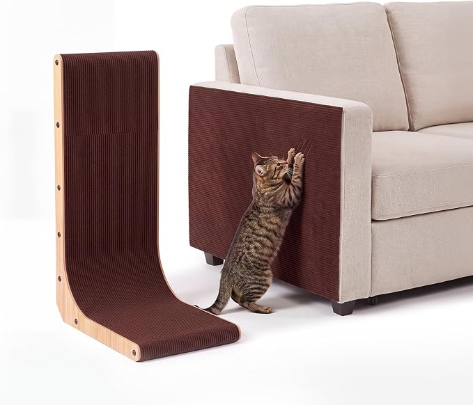 Cat Scratch Furniture Couch Corner Protector from Cat Claws, 78.7x15.8 Inch | Cat Wall Scratcher Mat with Catnip, Adhesive Cat Scratching Pads Renew Cat Stuff Sofa Tree Scratching Post Board Bed Tower