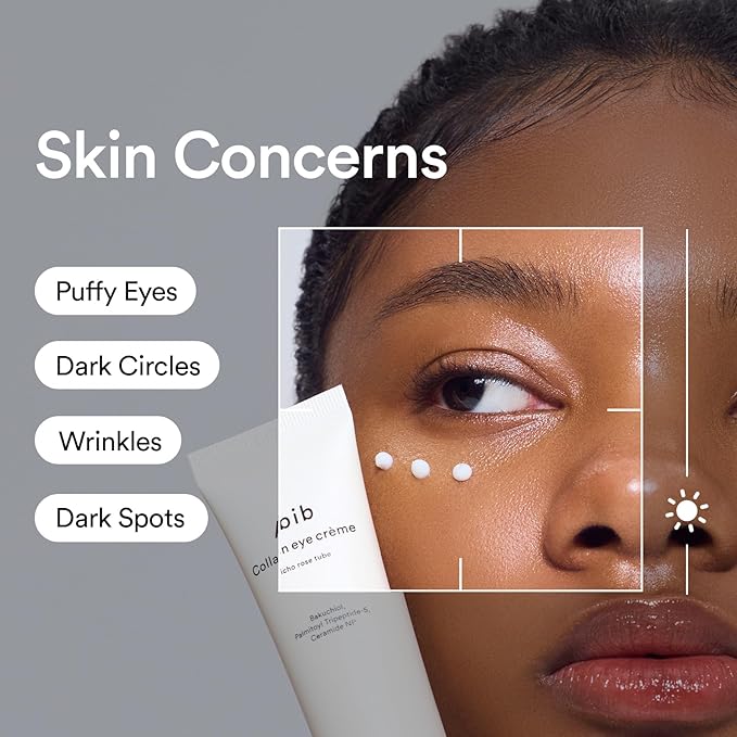 Abib Eye Treatment Duo – Collagen Eye Cream Tube + Retinal Eye Serum Roller for Dark Circles & Puffiness