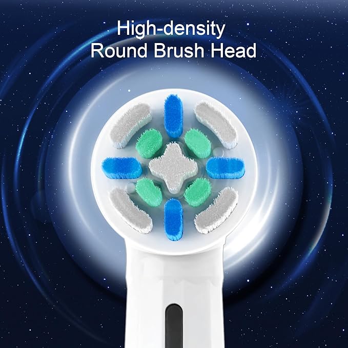 IO Replacement Heads Compatible with Oral B iO 2/3/4/5/6/7/8/9/10/Deep Clean Electric Toothbrush, Brush Heads Compatible with IO for Teeth Clean (8 White)