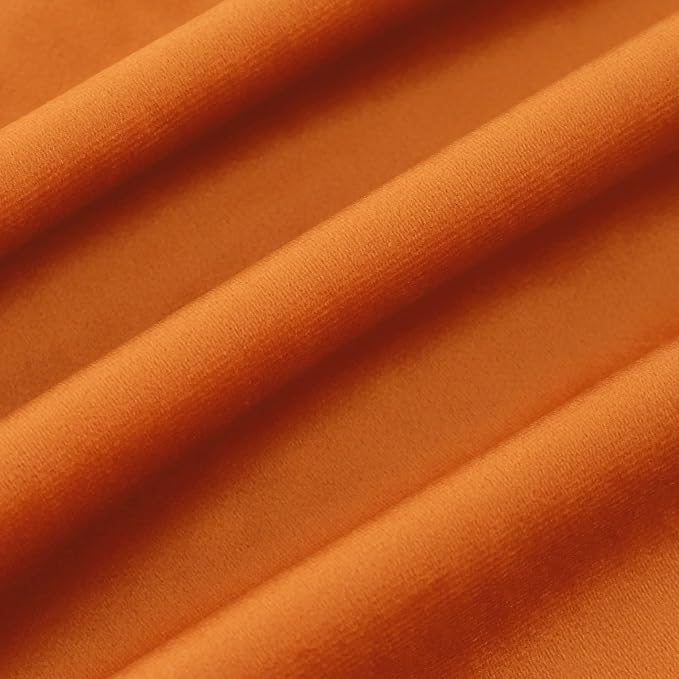 Velvet Orange Throw Pillow Covers 18”x18”Pack of 2 Soft Decorative | Square Cushion Covers for Couch Sofa Bed Livingroom Car Home Decor,45x45Cm