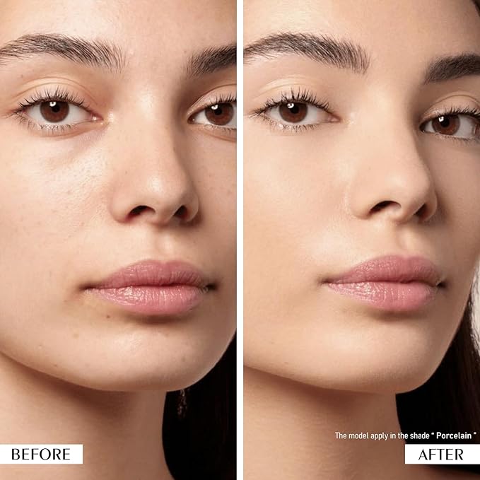 KYDA Mineral Powder, SPF 35, 4-in-1 Mineral Pressed Powder Foundation with Concealer and Setting, Matte Weightless Pressed Foundation, Light to Medium Coverage, #PORCELAIN