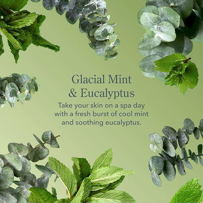 Beekman 1802 Glacial Mint & Eucalyptus Whipped Body Cream - 8 oz - Scented - Moisturizes, Soothes & Softens - With Coconut Oil & Mango Seed Butter - No Irritation - Good for Sensitive Skin