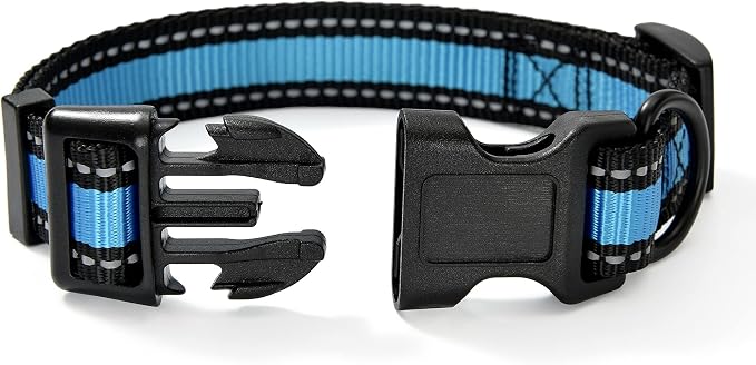 Mile High Life Reflective Dog Collar, Adjustable Lightweight Quick Release