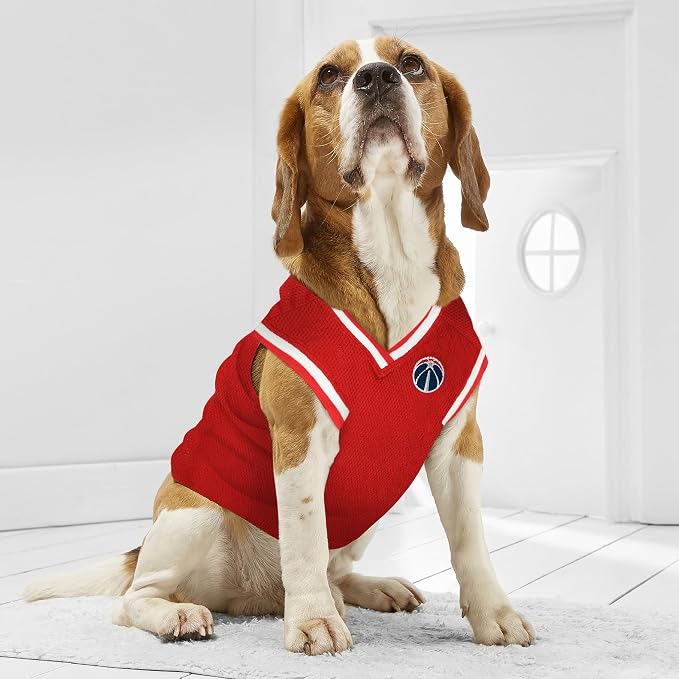 Pets First NBA WASHINGTON WIZARDS DOG Jersey, Small - Tank Top Basketball Pet Jersey