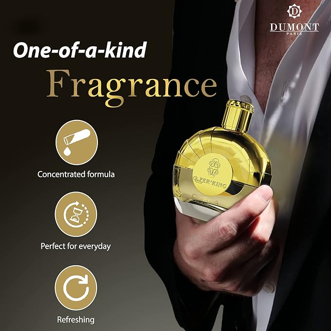 Dumont Per'King Tribute - 3.4oz - 3.4 Eau De Parfum - Unisex Perfume for Men & Women - Citrusy, Spicy & Woodsy Notes - Long Lasting Cologne Mist & Body Spray - for Him & Her
