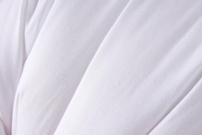 Throw Pillow Inserts, 20x20 Inch Decorative for Sofa, Bed and Chair, Cotton Cover, Set of 2, White