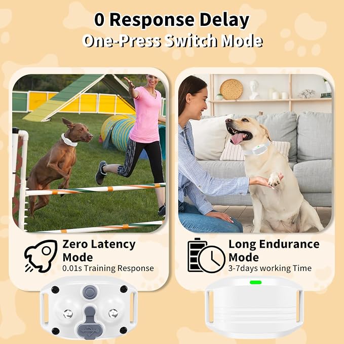 Dog Shock Collar for Small Dogs, Electric Dog Training Collar with Remote,Tailored for 5-30lbs Small Dogs,3 Training Mode Beep, Vibration, Safe Shock(0-9) Waterproof, 1900ft Range