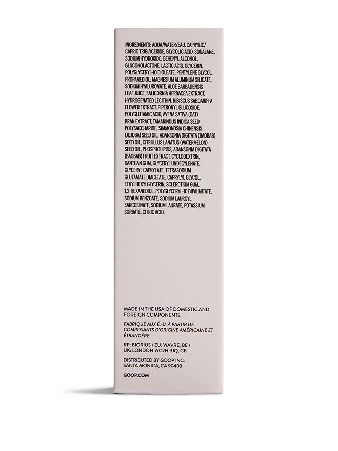goop Beauty Sleep Milk Serum | Intense Face Exfoliator to Smooth Uneven Texture, Wrinkles, & Pores | Glycolic Acid & Hyaluronic Serum | Dark Spot Corrector | 1 fl oz