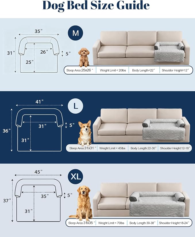 Cooling Dog Bed/Mat for Couch,Medium Size(45" x 37") Cooling Mat for Dog | Non-Slip&Manchine Washable,Ice Silk Cool Fiber Keep Pets Cool & Comfortable,Protects Sofa from Fur & Scratches