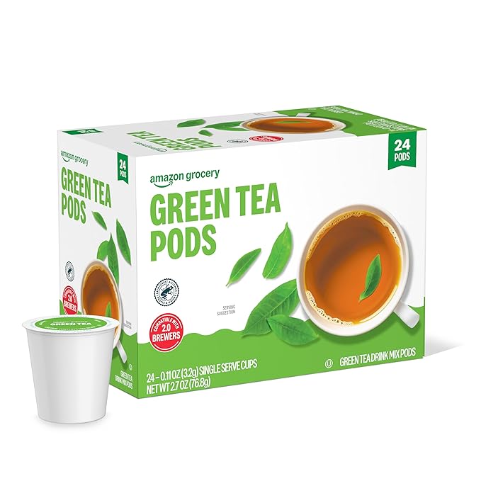 Amazon Grocery, Green Tea Pods, 2.7 Oz, 24 Ct (Previously Happy Belly)