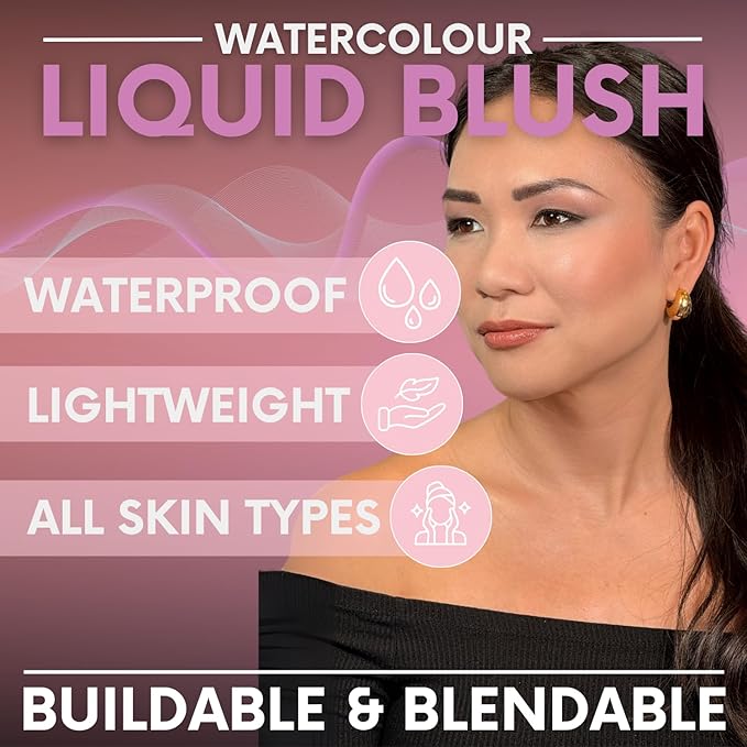 Daniel Sandler WATERCOLOUR BLUSH LIQUID ACID. Buildable & Blendable Long-Lasting Waterproof Liquid Blush for Cheeks & Lips for All Skin Types including Mature, Dry, Combination & Oily.