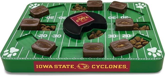 Pets First NCAA Iowa State Cyclones Puzzle Toy, Puzzle Treat Dog Toy, Interactive Dog Treat Toy, Dog Puzzle Feeding Slow Toy