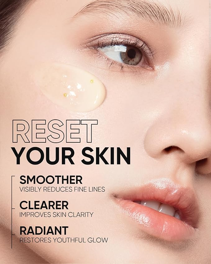 Retinol Skin Renewal Moisturizer, Retinol Cream for Face, Blemish Care, Oil Control & Pore Minimizing, Lightweight, Fragrance-Free, Night Cream for All Skin Types from Age 20+