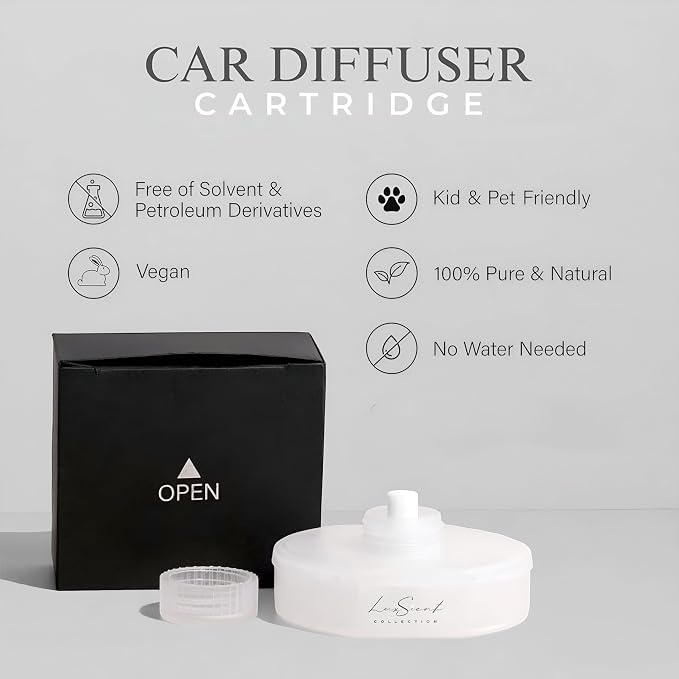 My Way Aroma Smart Car Diffuser Cartridge Scent Oil 20ML Compatible with All Ultrasonic Premium Smart Car Diffusers - Hotel Collection Scents - Aromatherapy - Ideal for Cars, Trucks & More (My Way)