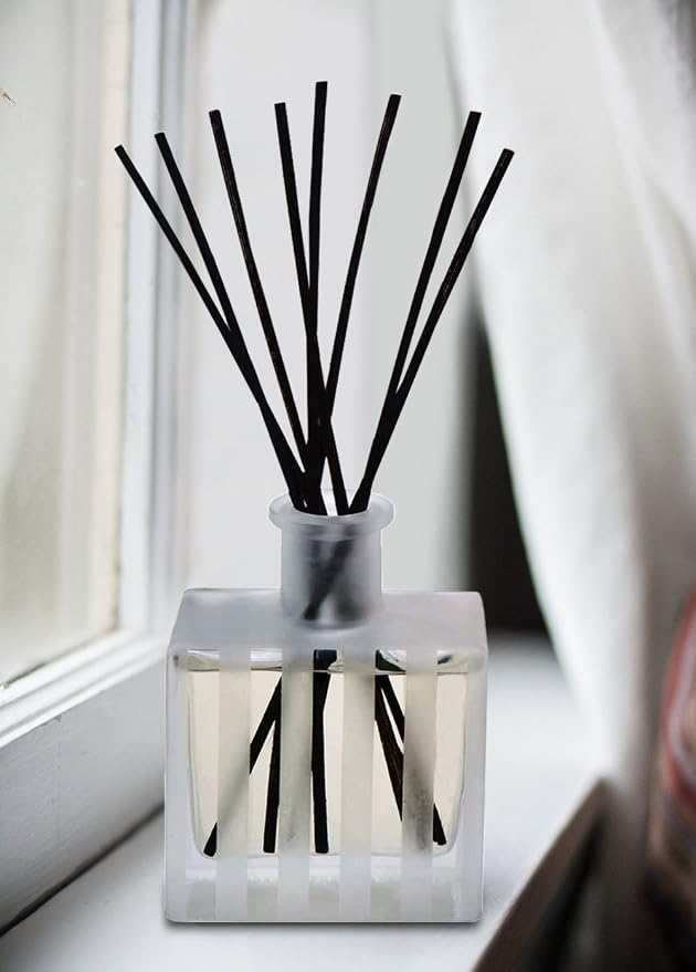 Reed Diffuser Set, White Tea Scented Oil Diffuser with Sticks, Home Fragrance Accessories for Bathroom Shelf Decor, Aroma Diffusers for Home or Office Desk, USA Made