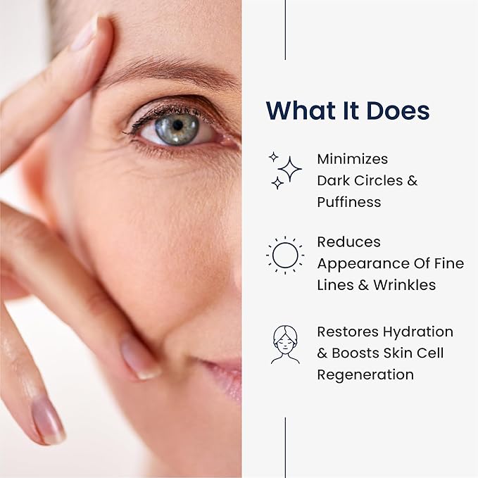 Agelyss Eye-Bag Cream - Deep Hydration - Puffiness, Dark Circles, and Wrinkles - Paraben-Free, Cruelty-Free, Vegan - 1 FL OZ