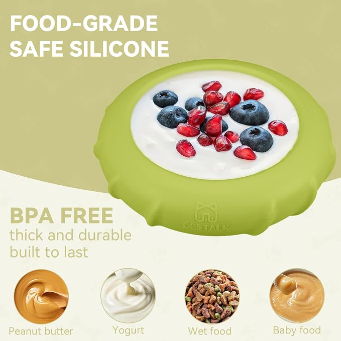 Dog Lick Bowl, Bestalk Wobbly Freeze Bowl Enrichment Feeder for Dogs, Anxiety Relief Lick Mat Puzzle Toy for Distraction, BPA Free Silicone, Dishwasher Safe(Green,S)