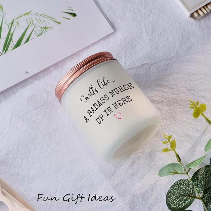 Funny Gifts for Nurse, Nurse Practitioner Gifts for Women, Nurse Week Birthday Christmas Graduation Candle Gift for New RN Nursing Student