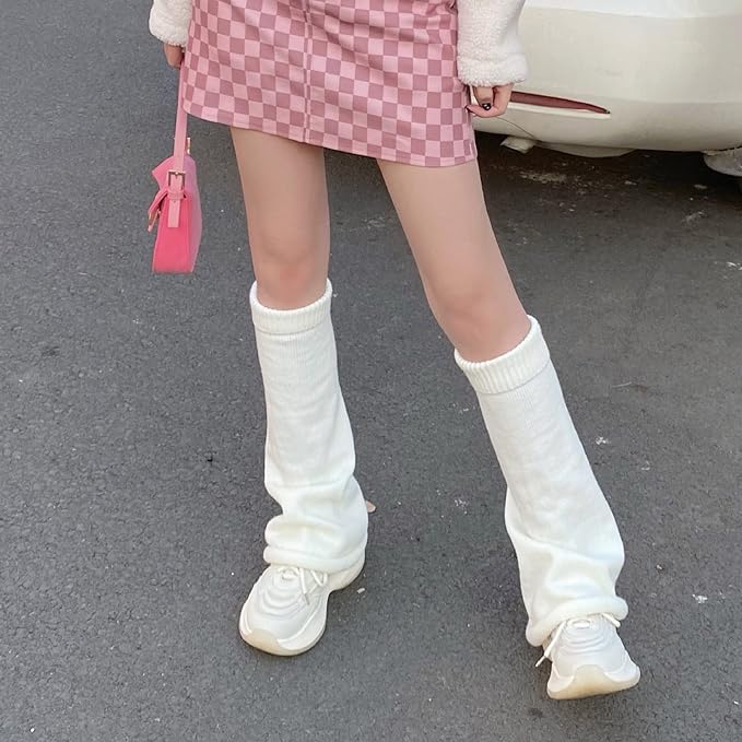 Sexybody Women's Leg Warmers Fashion Knit Warmers Long Socks Cute Y2K Kawaii Japanese Lolita Harajuku Accessories for Girls