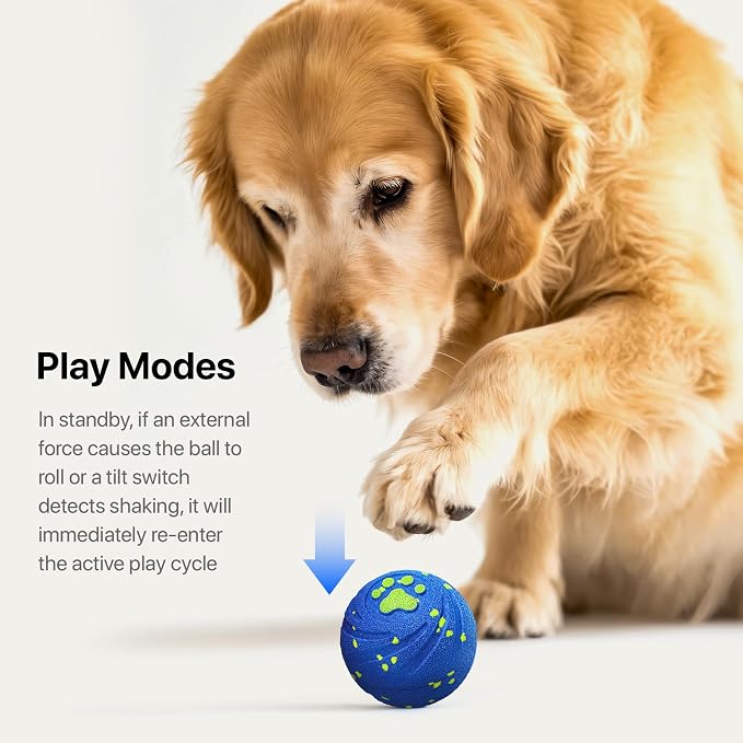 Interactive Dog Toys Automatic Dog Ball for Small & Large Dogs 2 PACK