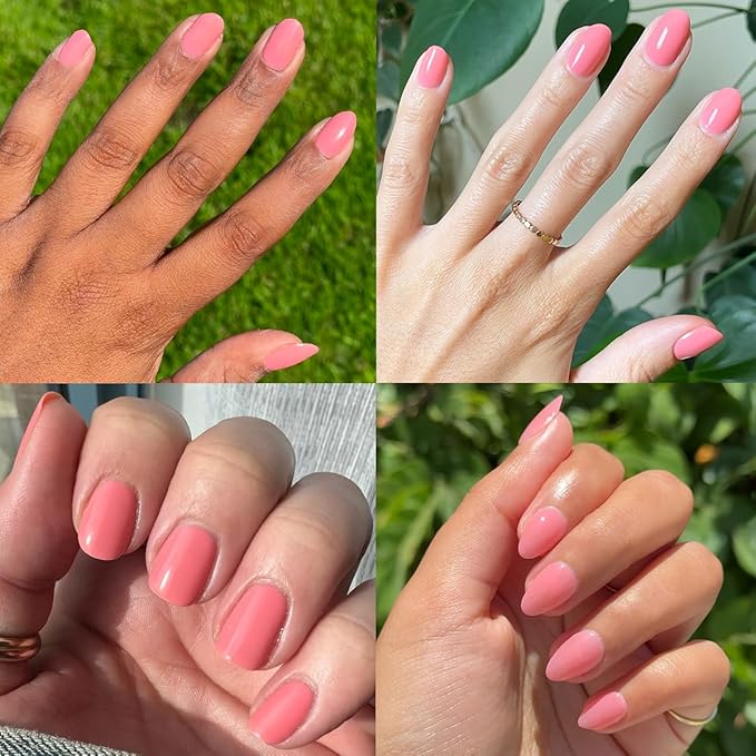 Olive & June Long Lasting Nail Polish | Spring Pastel Nails | Plump Gel-Like Finish No Lamp Needed | Lasts up to 10 days | Salon-Quality 15-Free Vegan & Cruelty-Free Chip-Resistant |Papaya Gloss Coral