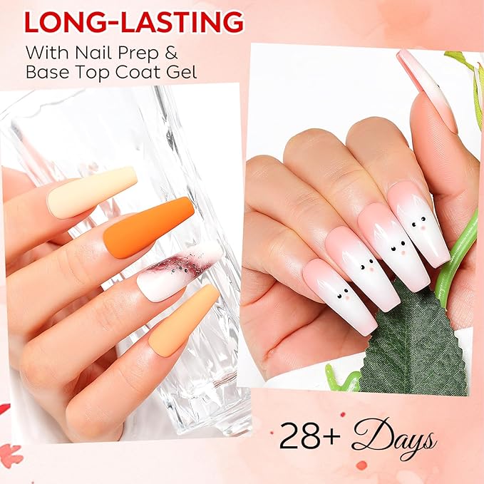 AIMEILI Gel Nail Polish Set 12pcs, Hema Free, Cruelty Free, Vegan, Soak Off U V LED Nail Art Manicure Salon DIY at Home for Women - Kit 45