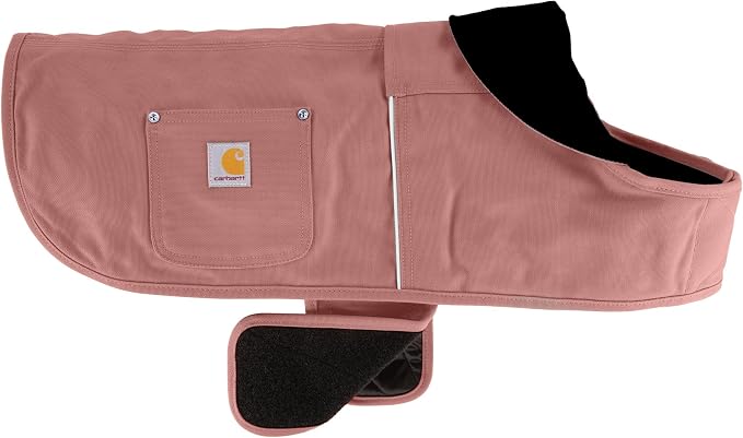 Carhartt Firm Duck Insulated Chore Coat Rose Tint XL | Dog, Insulated Weather Resistant Jacket for Cold and Windy Conditions