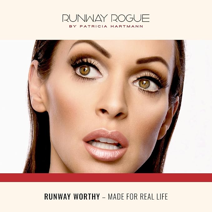 Runway Rogue Pearl Glam Long Wear Shimmer Liquid Lipstick, Metallic Soft Earthy-Red Lipstick with Gold Shimmer, ‘Day Rate’