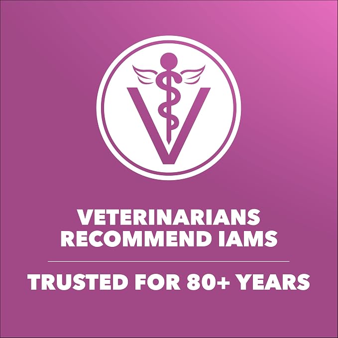 IAMS Proactive Health Healthy Aging Dry Dog Food, Chicken, 5 lb | Veterinarian-recommended, DHA Gold for mental & visual sharpness, Vitamin E & Beta Carotene, real chicken #1 ingredient