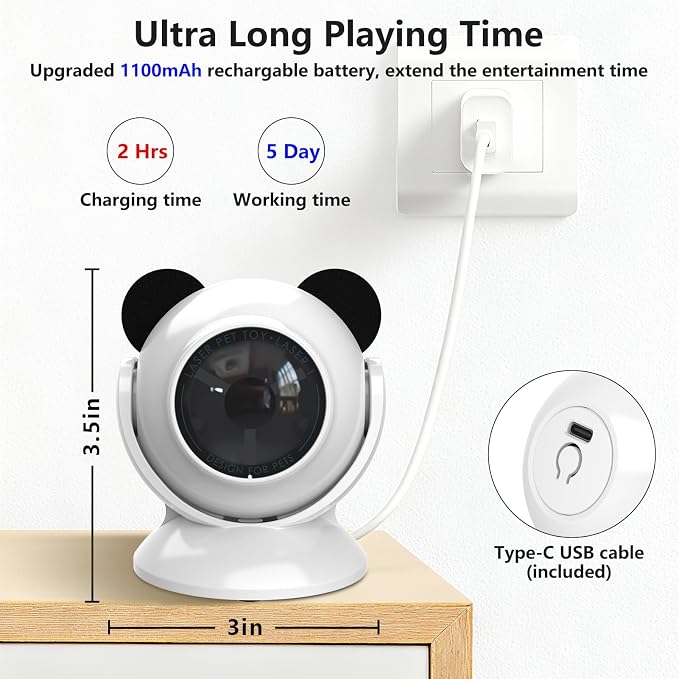 Saolife Laser Cat Toys for Indoor Cats, Interactive Cat Toy Automatic
