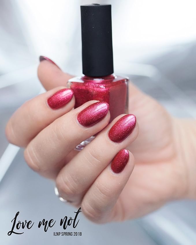 ILNP Love Me Not - Cardinal Red Ultra Metallic Bright Nail Polish
