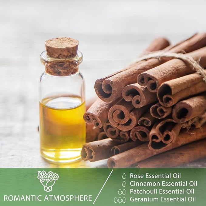 Cinnamon Essential Oil, 1.01Fl.Oz (30ML) PHATOIL Pure Essential Oil Singles for Aromatherapy Diffusers, Humidifiers, Great for DIY Candle and Soap Making, Gift for Friend