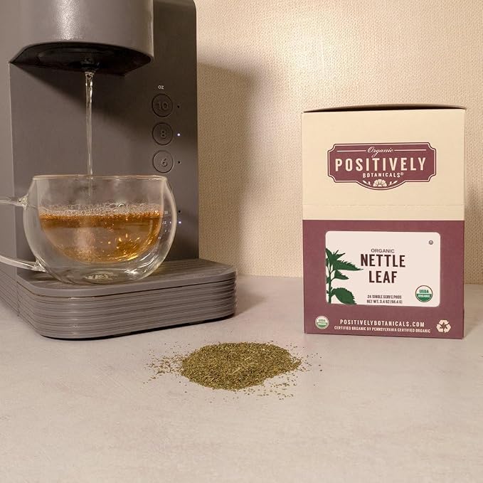 Organic Positively Botanicals Company, Nettle Leaf, K-Cup Compatible, 24 Pods